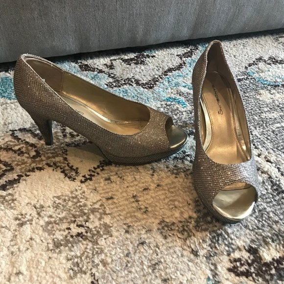 Bandolino peep toe sparkly 3" heels - Picture 1 of 3